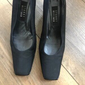 Stuart Weitzman Black Dress Shoes, Size 9 1/2 B